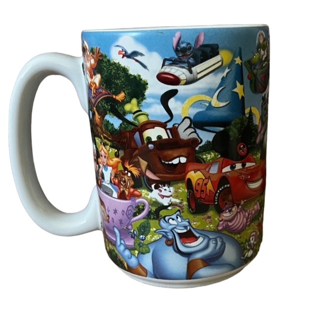 Authentic Original Disney Parks  Character Coffee Mug Grandma Print on Handle